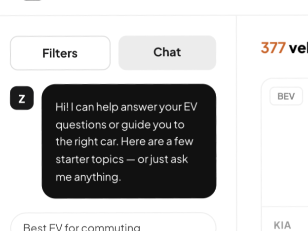 Advocacy organization EV landing experience